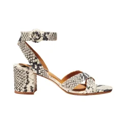 The City Sandal in Python Embossed