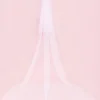 The Classic Silk Tulle Drop Wedding Veil Blusher 40in with Cathedral 120in