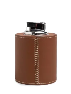 The Cylinder Lighter in Cognac Nappa