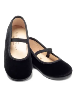The Delphine Slipper in Black Velvet