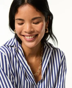 The Double Cobra Hoop in Gold