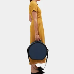 The Editor in Navy Hatbox Large