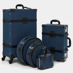 The Editor in Navy Hatbox Large