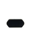 The Elongated Clutch in Black Satin