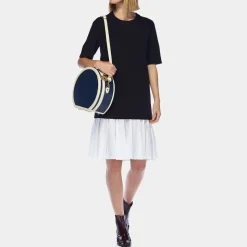 The Entrepreneur - Navy Small Hatbox