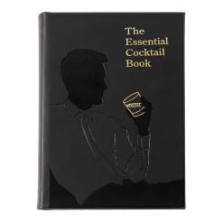 The Essential Cocktail Book in Bonded Leather