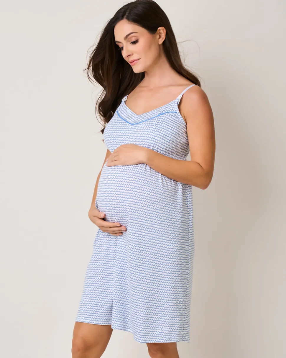 The Essential Maternity Set in Periwinkle & La Mer