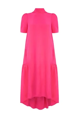 The Garland Dress Hot Pink