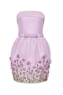 The Getty Dress in Pale Purple