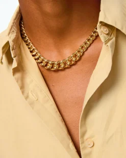 The Graduated Link Necklace in Gold