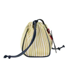 The Grand Tour Collection Pouch in Hand Painted Lime