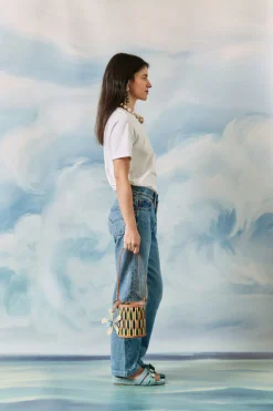 The Grand Tour Collection Cupid Madras in Blue & Green