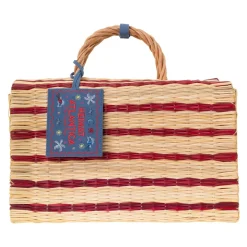 The Grand Tour Collection Beach Basket in Red