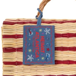 The Grand Tour Collection Beach Basket in Red