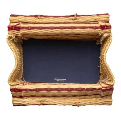 The Grand Tour Collection Beach Basket in Burgundy