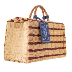 The Grand Tour Collection Beach Basket in Burgundy