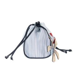 The Grand Tour Collection Pouch in Hand Painted Blue