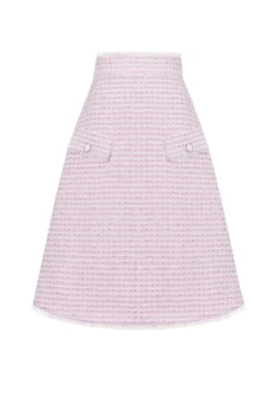 The Hess Skirt in Pink & White