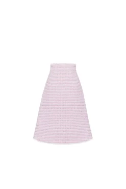 The Hess Skirt in Pink & White