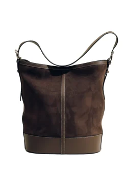 The Hobo in Dark Brown Suede