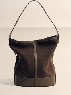 The Hobo in Dark Brown Suede