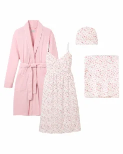 The Hospital Stay Luxe Set in Pink & Dorset Floral
