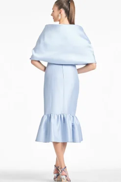 The Hug Shawl in Glacial Blue