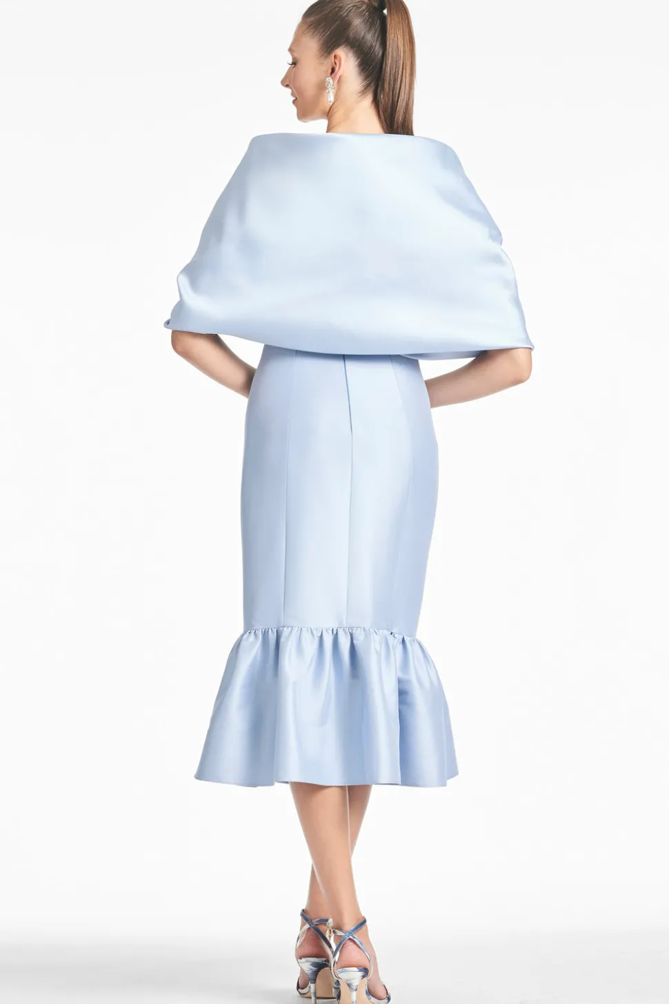 The Hug Shawl in Glacial Blue