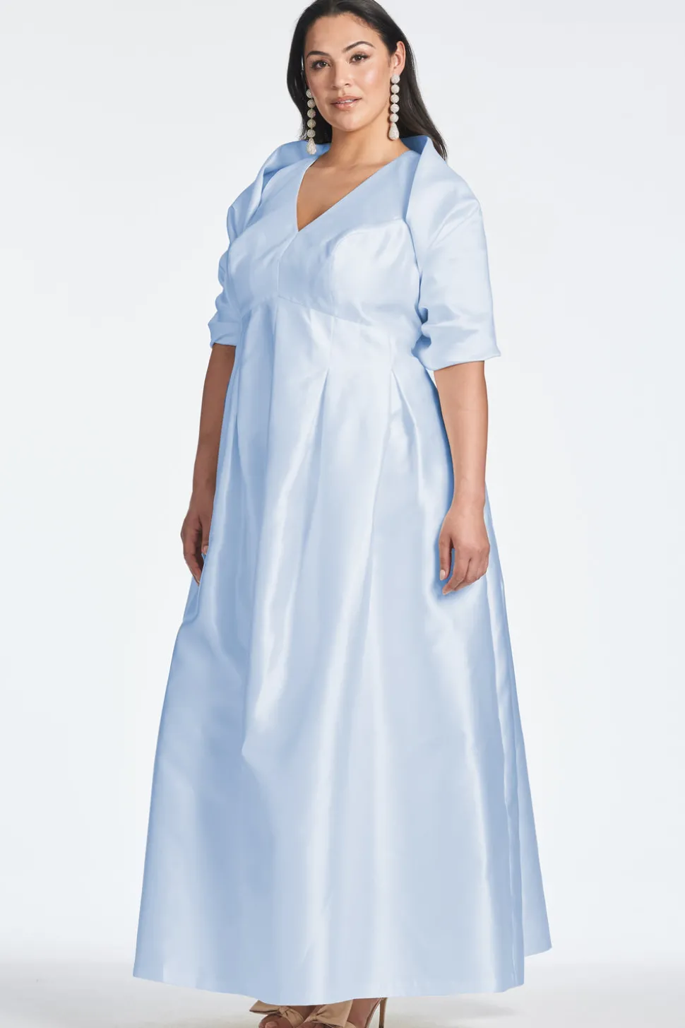 The Hug Shawl in Glacial Blue