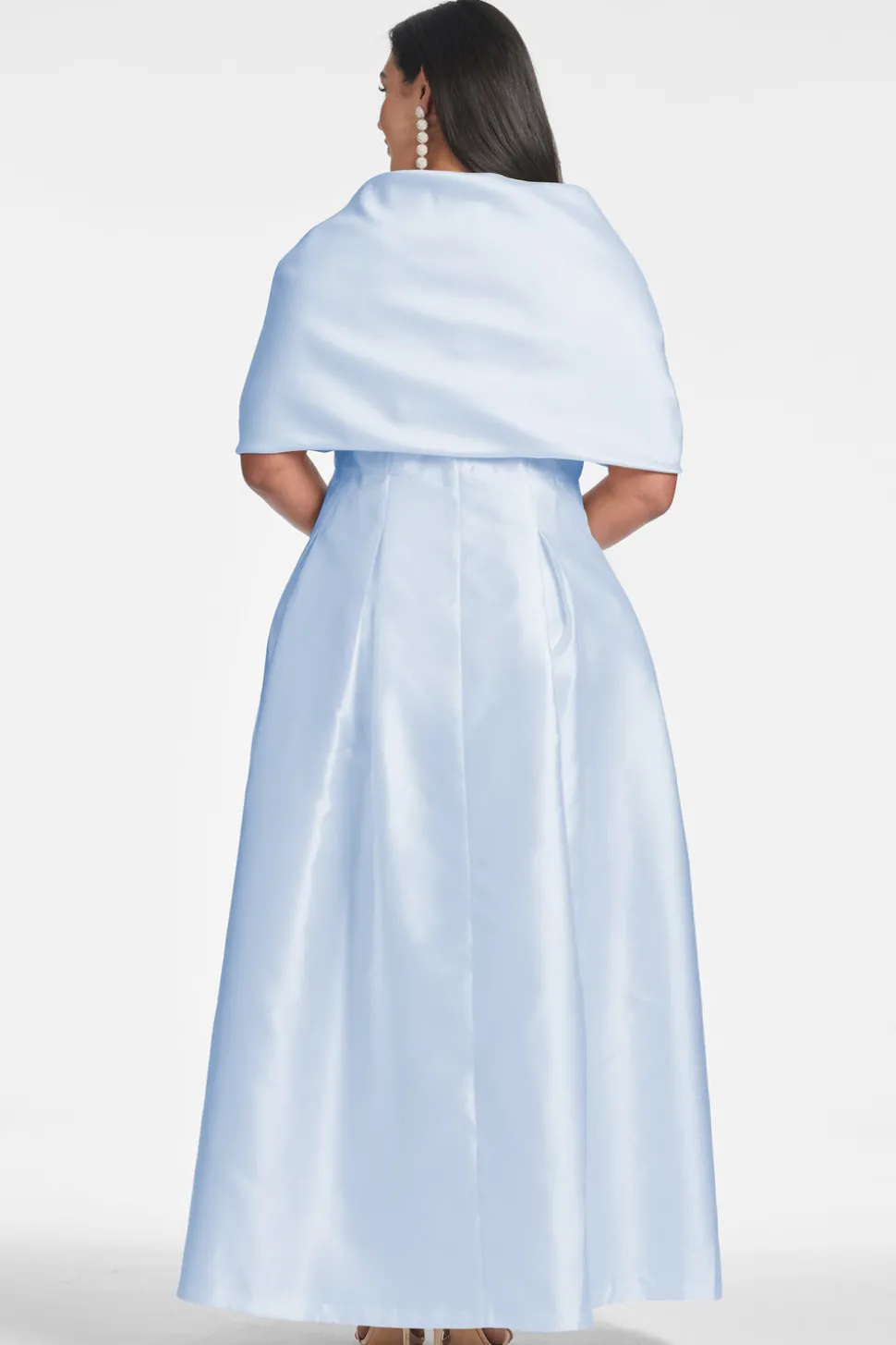 The Hug Shawl in Glacial Blue