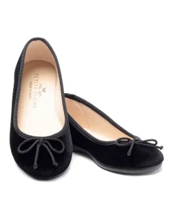 The Juliette Ballet Slipper in Black Velvet