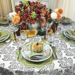 The Kelli Tablecloth in Dark Cocoa
