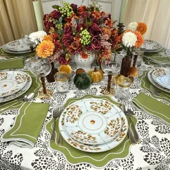 The Kelli Tablecloth in Dark Cocoa