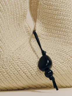 The Large Origami in Black & Natural Fiber