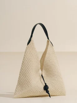 The Large Origami in Black & Natural Fiber