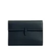 The Large Soft Clutch in Black Nappa