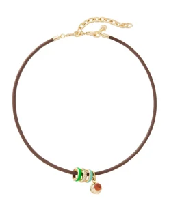 The Leather Charm Necklace