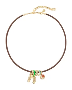 The Leather Charm Necklace