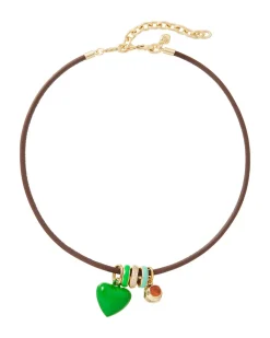 The Leather Charm Necklace