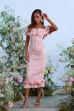 The Lilac Dress in Light Pink Tapestry Rose