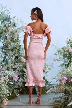 The Lilac Dress in Light Pink Tapestry Rose