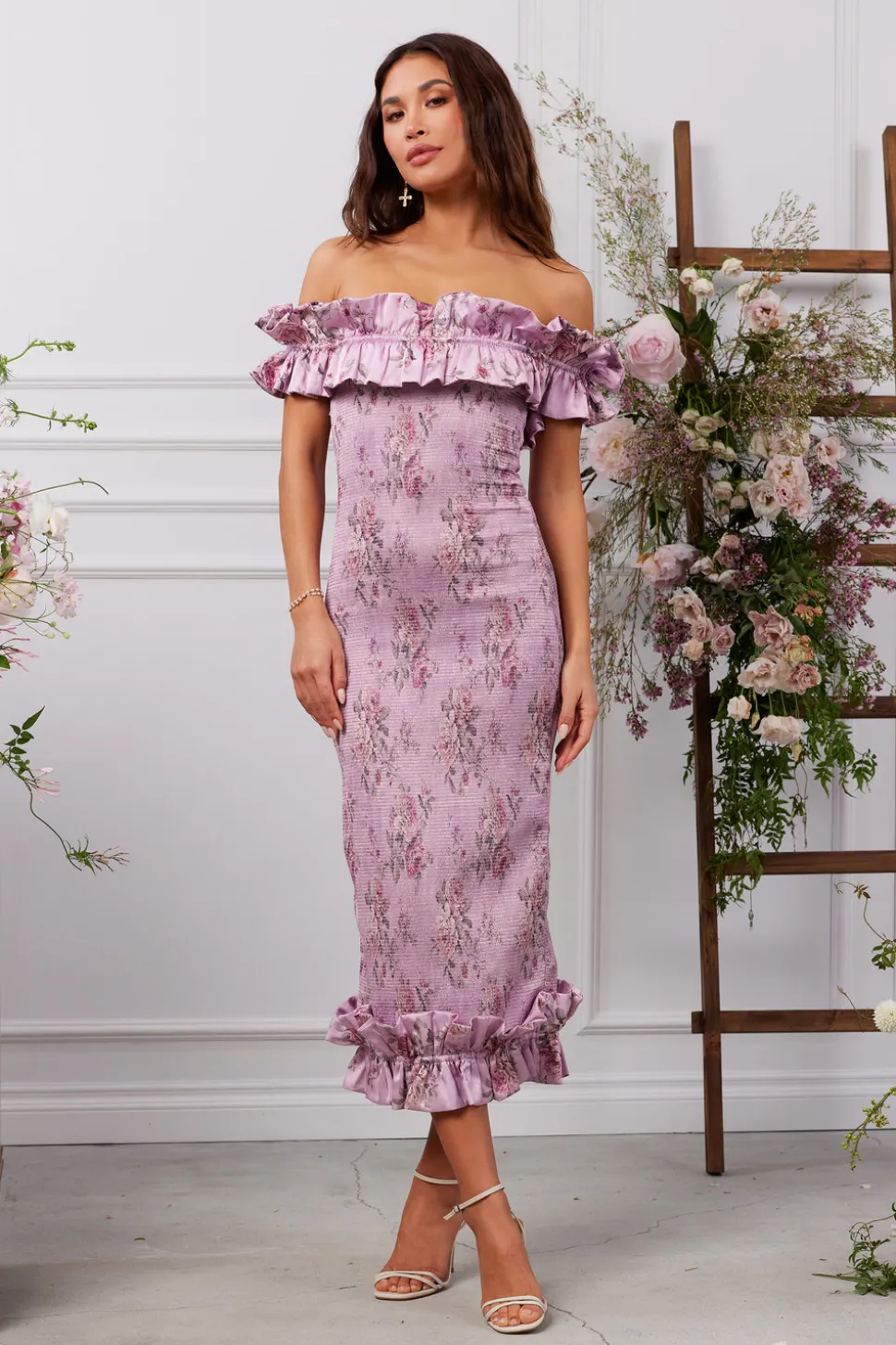 The Lilac Dress in Lilac Tapestry Rose