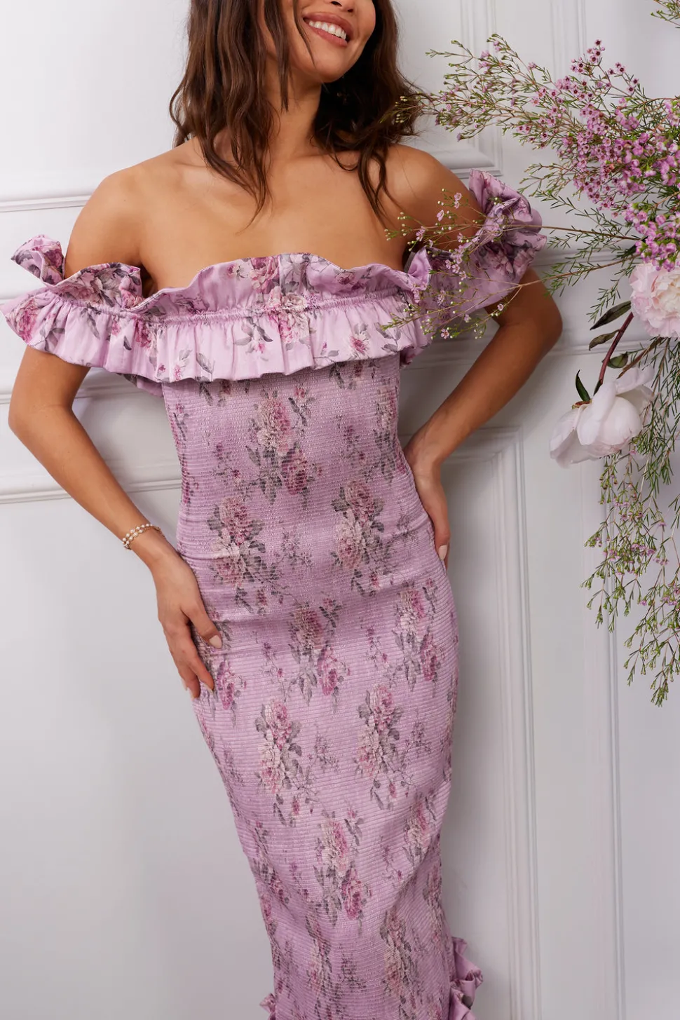 The Lilac Dress in Lilac Tapestry Rose