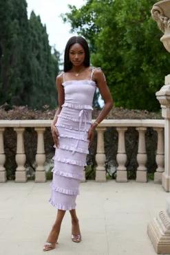 The Lily Dress in Lavender Fog