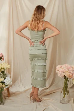 The Lily Dress in Sage