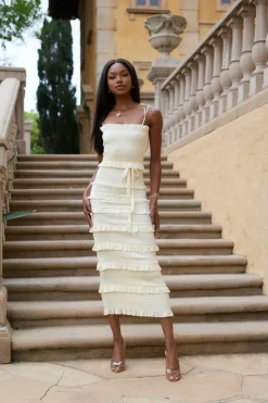 The Lily Dress in Transparent Yellow