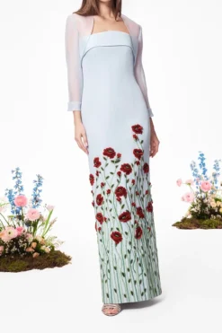 The Liza Bolero in Pale Blue