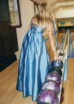 The Marie Dress in Azure Blue