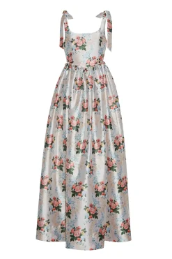 The Marie Dress in Floral Brocade