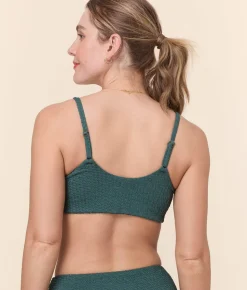 The Maui Bikini Top in Seaweed